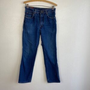 M Vercaro Womens Jeans 30" x 31" High Waist Deep Pockets Western Straight Legs